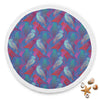 Abstract Parrot Blue Beach Blanket