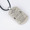 To My Wife Dog Tag Necklace