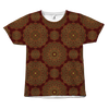 Mandala Patterned Red All Over T-Shirt