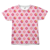Pink Glazed Donut All Over T-Shirt